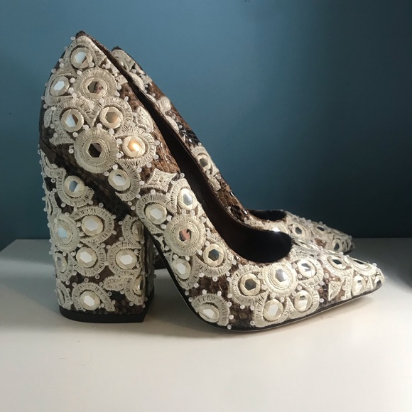 Tory Burch Shoes - Tory Burch Snakeskin Francesca Pump